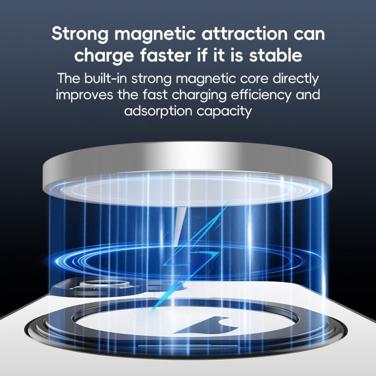 For iPhone 16 Pro High Transparency 360 Degree Rotating Holder MagSafe Phone Case(Purple) - iPhone 16 Pro Cases by buy2fix | Online Shopping UK | buy2fix