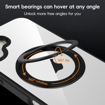 For iPhone 12 High Transparency 360 Degree Rotating Holder MagSafe Phone Case(Transparent) - iPhone 12 / 12 Pro Cases by buy2fix | Online Shopping UK | buy2fix