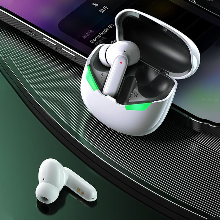 REMAX Gamebuds G1 Gaming Stereo Wireless Bluetooth Earphone(White) - Bluetooth Earphone by REMAX | Online Shopping UK | buy2fix
