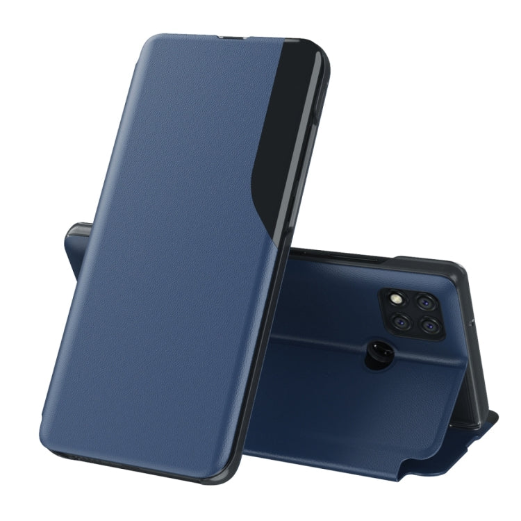 For Xiaomi Redmi 9C Attraction Flip Holder Leather Phone Case(Dark Blue) - Xiaomi Cases by buy2fix | Online Shopping UK | buy2fix
