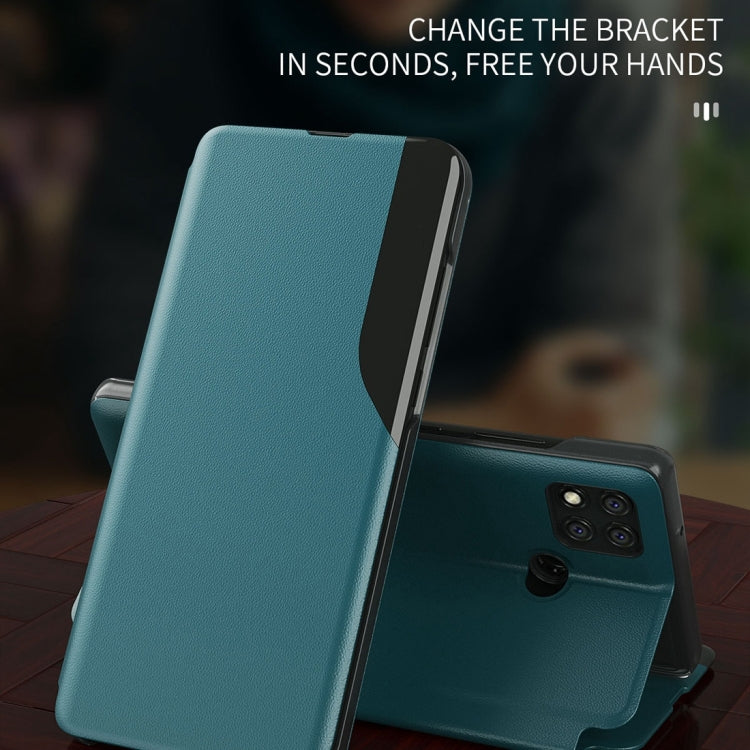 For Xiaomi Redmi 9C Attraction Flip Holder Leather Phone Case(Dark Blue) - Xiaomi Cases by buy2fix | Online Shopping UK | buy2fix