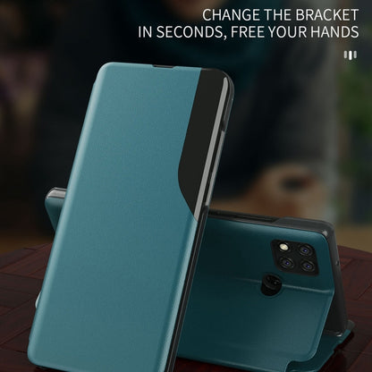 For Xiaomi Redmi 9C Attraction Flip Holder Leather Phone Case(Dark Blue) - Xiaomi Cases by buy2fix | Online Shopping UK | buy2fix