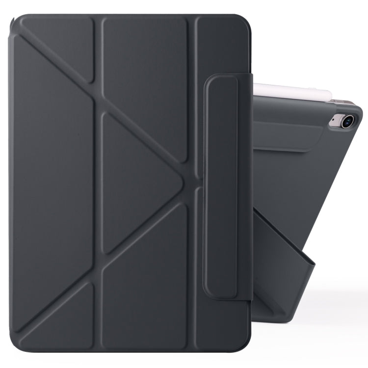 For iPad Air 13 2024 / 2025 Fixed Buckle Magnetic Deformation Leather Tablet Case(Black) - iPad Air 13 2025 / 2024 Cases by buy2fix | Online Shopping UK | buy2fix