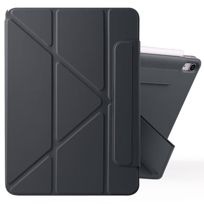 For iPad Air 13 2024 / 2025 Fixed Buckle Magnetic Deformation Leather Tablet Case(Black) - iPad Air 13 2025 / 2024 Cases by buy2fix | Online Shopping UK | buy2fix