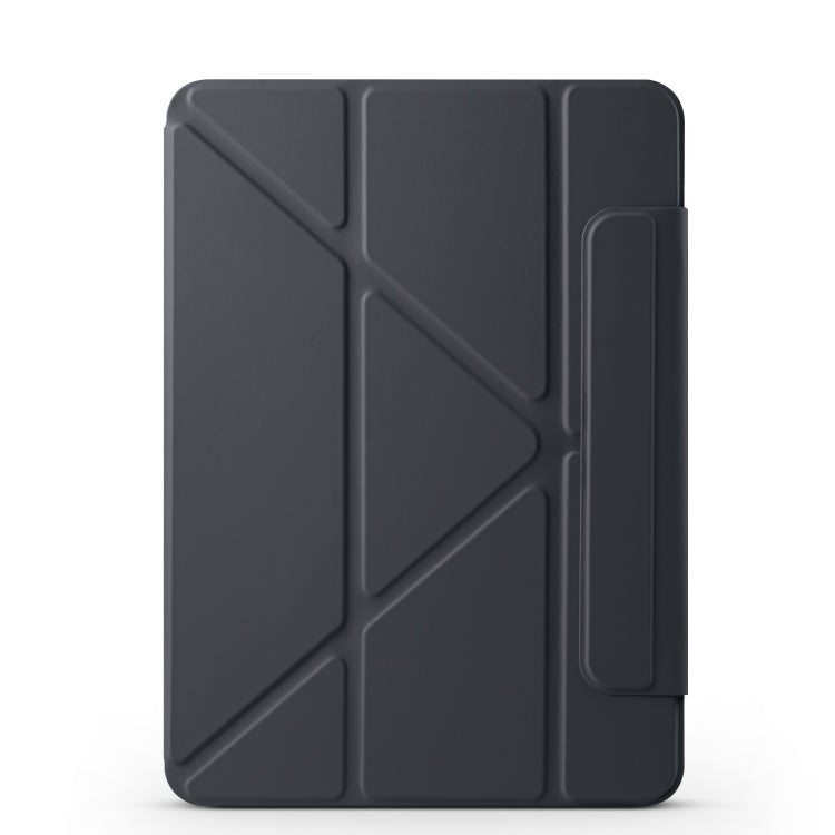 For iPad Air 13 2024 / 2025 Fixed Buckle Magnetic Deformation Leather Tablet Case(Black) - iPad Air 13 2025 / 2024 Cases by buy2fix | Online Shopping UK | buy2fix