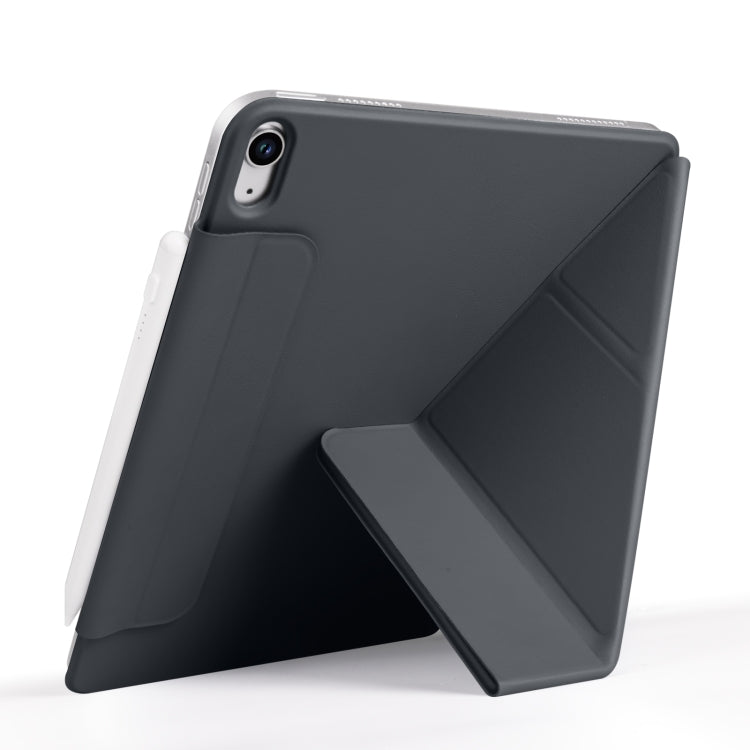 For iPad Air 13 2024 / 2025 Fixed Buckle Magnetic Deformation Leather Tablet Case(Black) - iPad Air 13 2025 / 2024 Cases by buy2fix | Online Shopping UK | buy2fix