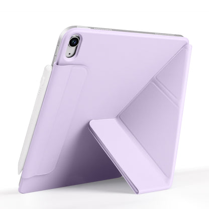 For iPad Air 13 2024 / 2025 Fixed Buckle Magnetic Deformation Leather Tablet Case(Purple) - iPad Air 13 2025 / 2024 Cases by buy2fix | Online Shopping UK | buy2fix