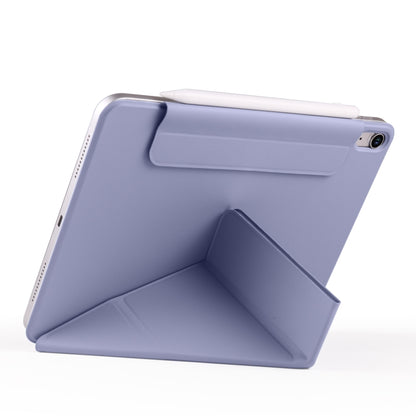 For iPad Air 13 2024 / 2025 Fixed Buckle Magnetic Deformation Leather Tablet Case(Lavender Purple) - iPad Air 13 2025 / 2024 Cases by buy2fix | Online Shopping UK | buy2fix