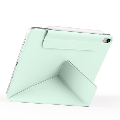 For iPad Air 11 2025 / 2024 / 10.9 2022 Fixed Buckle Magnetic Deformation Leather Tablet Case(Baby Green) - iPad Air 11 2025 / 2024 Cases by buy2fix | Online Shopping UK | buy2fix
