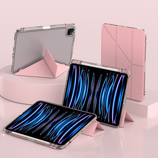 For iPad Air 13 2024 / 2025 mutural Y-Shape Deformation Leather Tablet Case(Pink) - iPad Air 13 2025 / 2024 Cases by Mutural | Online Shopping UK | buy2fix