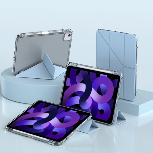 For iPad Air 11 2025 / 2024 mutural Y-Shape Deformation Leather Tablet Case(Ice Blue) - iPad Air 11 2025 / 2024 Cases by Mutural | Online Shopping UK | buy2fix