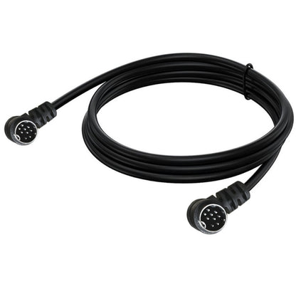 Double Curved mini DIN 9 Pin TV Audio Adapter Cable, Length:3m(Black) - Others by buy2fix | Online Shopping UK | buy2fix