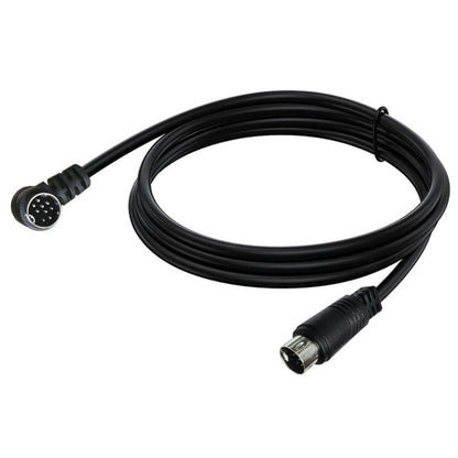 Single Curved mini DIN 9 Pin TV Audio Adapter Cable, Length:3m(Black) - Others by buy2fix | Online Shopping UK | buy2fix