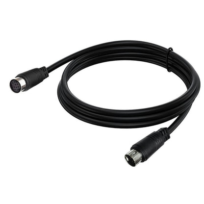 90 Degree mini DIN 9 Pin Male to Female TV Box Adapter Cable, Length:0.5m(Black) - Others by buy2fix | Online Shopping UK | buy2fix