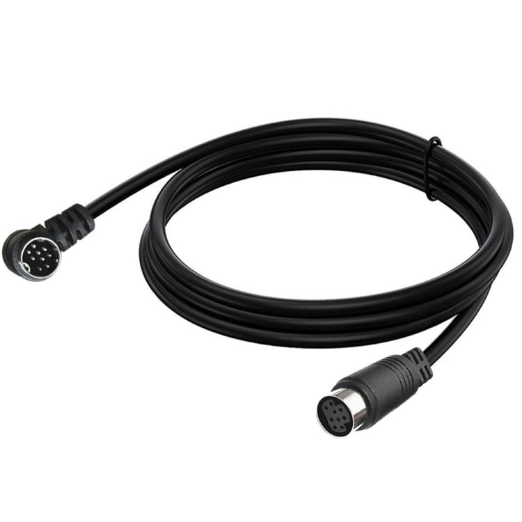 Curved mini DIN 9 Pin Male to Female TV Box Adapter Cable, Length:0.5m(Black) - Others by buy2fix | Online Shopping UK | buy2fix