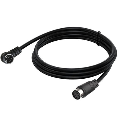 Curved mini DIN 9 Pin Male to Female TV Box Adapter Cable, Length:1.8m(Black) - Others by buy2fix | Online Shopping UK | buy2fix