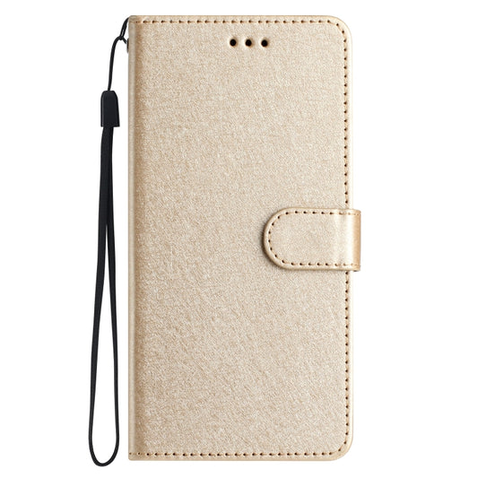 For OnePlus 13 Silk Texture Horizontal Flip Leather Phone Case(Gold) - OnePlus Cases by buy2fix | Online Shopping UK | buy2fix
