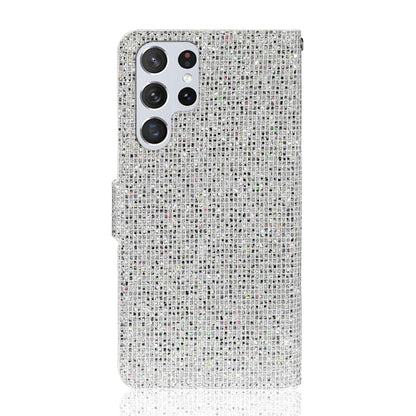For Samsung Galaxy S25 Ultra 5G Glitter Powder Filp Leather Phone Case(Silver) by buy2fix