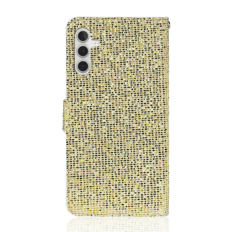 For Samsung Galaxy S25+ 5G Glitter Powder Filp Leather Phone Case(Gold) by buy2fix
