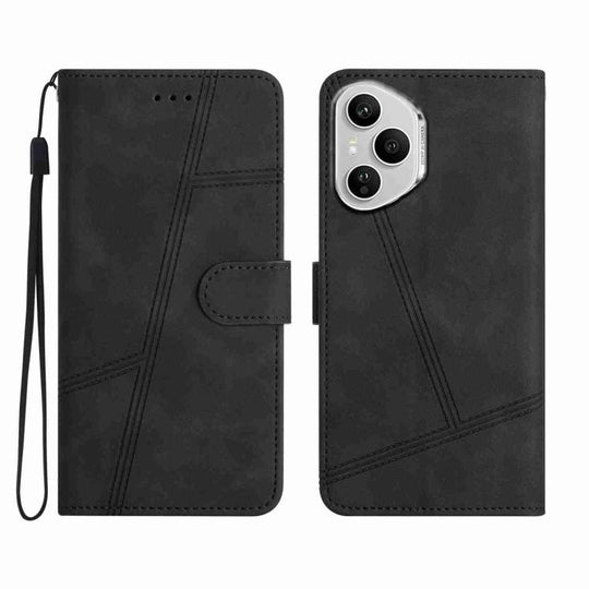 For Honor 400 Pro Global 160.8mm Skin-feel Stitching Leather Phone Case(Black)