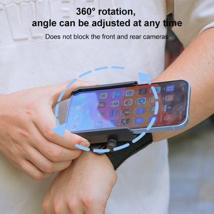 Elastic Wristband Hands Free Phone Clamp Holder, Wristband Length:24cm(Black) - Hand-Sticking Bracket by buy2fix | Online Shopping UK | buy2fix