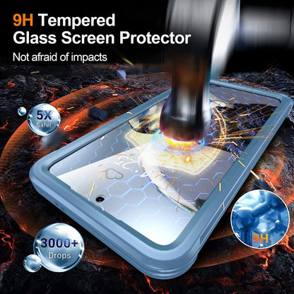For Samsung Galaxy S25 5G RedPepper Tempered Glass MagSafe Phone Case(Sky Blue) - Galaxy S25 5G Cases by RedPepper | Online Shopping UK | buy2fix