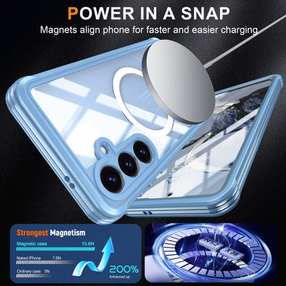 For Samsung Galaxy S25 5G RedPepper Tempered Glass MagSafe Phone Case(Sky Blue) - Galaxy S25 5G Cases by RedPepper | Online Shopping UK | buy2fix