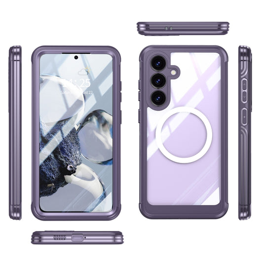 For Samsung Galaxy S25 5G RedPepper Tempered Glass MagSafe Phone Case(Purple) - Galaxy S25 5G Cases by RedPepper | Online Shopping UK | buy2fix