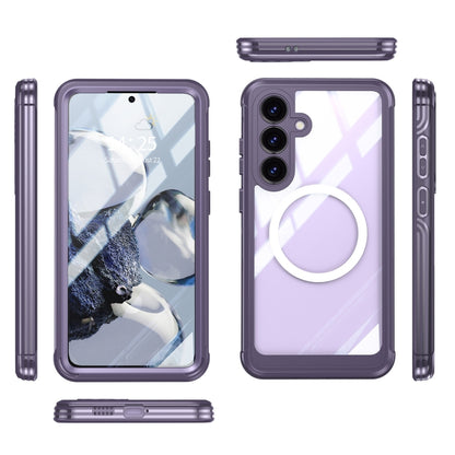 For Samsung Galaxy S25+ 5G RedPepper Tempered Glass MagSafe Phone Case(Purple) - Galaxy S25+ 5G Cases by RedPepper | Online Shopping UK | buy2fix