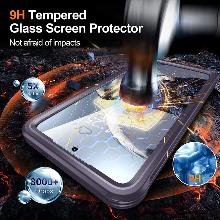 For Samsung Galaxy S25+ 5G RedPepper Tempered Glass MagSafe Phone Case(Purple) - Galaxy S25+ 5G Cases by RedPepper | Online Shopping UK | buy2fix