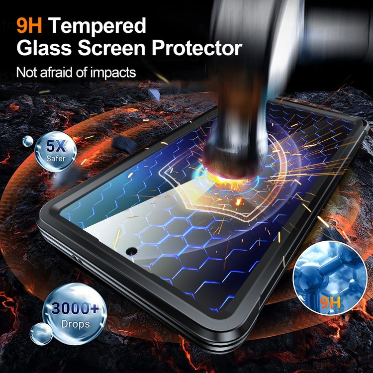 For Samsung Galaxy S25 Ultra 5G RedPepper Tempered Glass MagSafe Phone Case(Black) - Galaxy S25 Ultra 5G Cases by RedPepper | Online Shopping UK | buy2fix