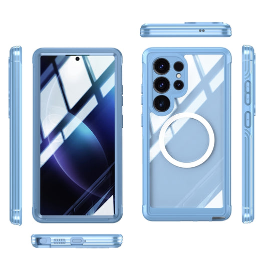 For Samsung Galaxy S25 Ultra 5G RedPepper Tempered Glass MagSafe Phone Case(Sky Blue) - Galaxy S25 Ultra 5G Cases by RedPepper | Online Shopping UK | buy2fix