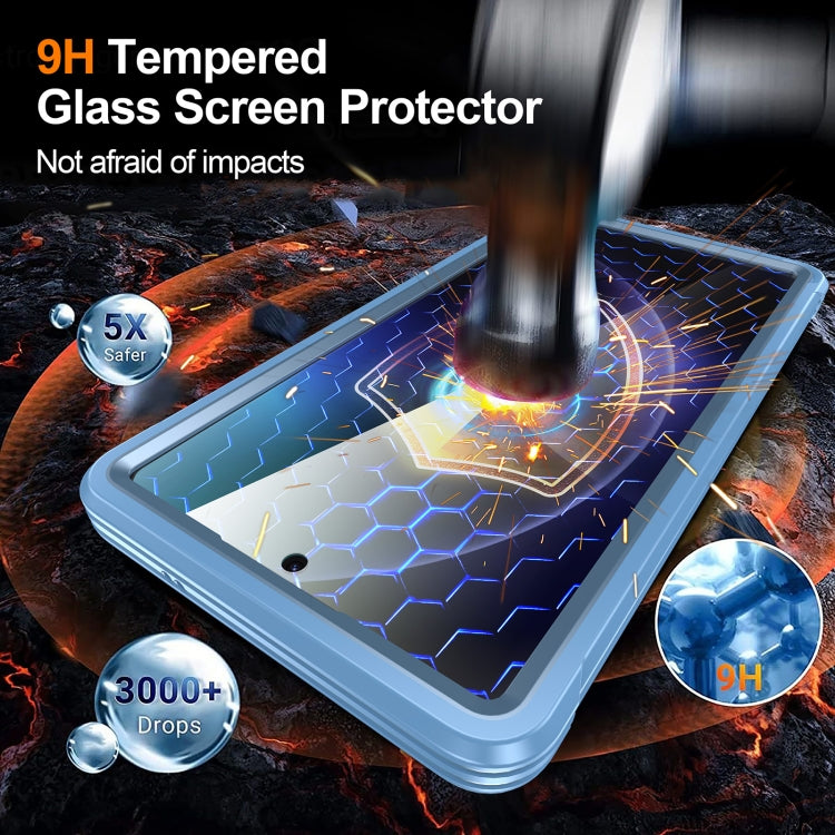 For Samsung Galaxy S25 Ultra 5G RedPepper Tempered Glass MagSafe Phone Case(Sky Blue) by RedPepper