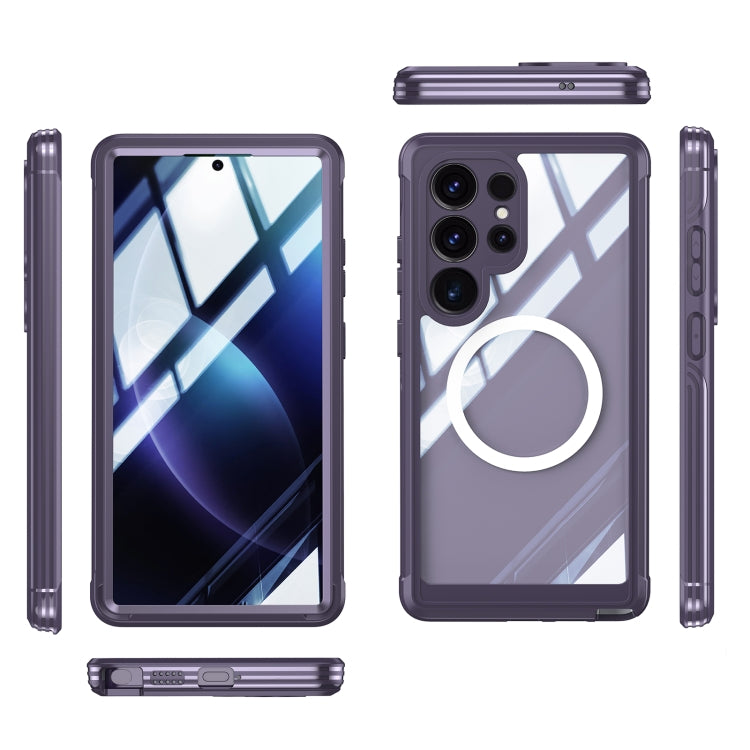 For Samsung Galaxy S25 Ultra 5G RedPepper Tempered Glass MagSafe Phone Case(Purple) - Galaxy S25 Ultra 5G Cases by RedPepper | Online Shopping UK | buy2fix