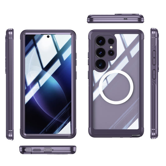 For Samsung Galaxy S25 Ultra 5G RedPepper Tempered Glass MagSafe Phone Case(Purple) - Galaxy S25 Ultra 5G Cases by RedPepper | Online Shopping UK | buy2fix