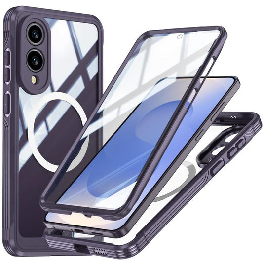 For Samsung Galaxy S25 Edge 5G RedPepper Tempered Glass MagSafe Phone Case(Purple) - Galaxy S25 Edge 5G Cases by RedPepper | Online Shopping UK | buy2fix