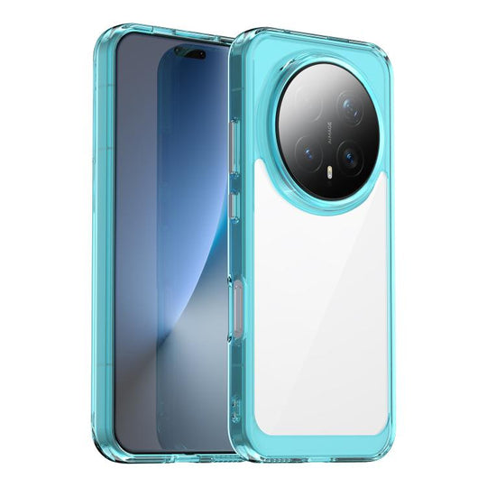 For Honor Magic8 Pro Colorful Series Acrylic Hybrid TPU Phone Case(Transparent Blue)