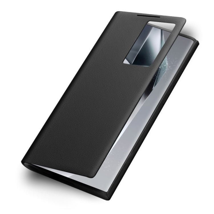 For Samsung Galaxy S24 Ultra 5G QIALINO Magnetic Genuine Leather Phone Case(Black) - Galaxy S24 Ultra 5G Cases by QIALINO | Online Shopping UK | buy2fix