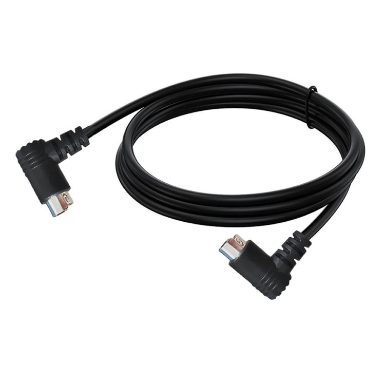 Mini DIN 5 Pin Core Audio / Video Cable, Length:3m(Male to Female Elbow) - Cables by buy2fix | Online Shopping UK | buy2fix