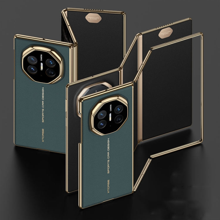 For Huawei Mate XT Ultimate Design GKK Phantom Leather MagSafe Frame Phone Case(Green) - Huawei Cases by GKK | Online Shopping UK | buy2fix