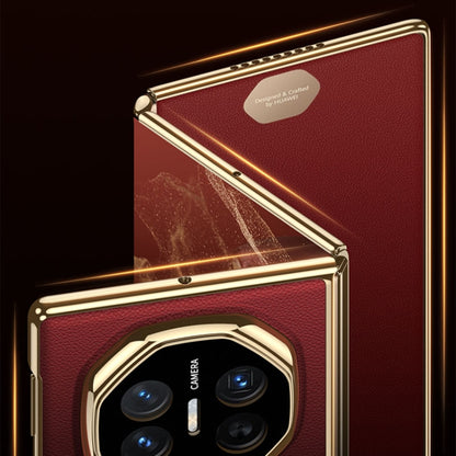 For Huawei Mate XT Ultimate Design GKK Phantom Leather MagSafe Frame Phone Case(Green) - Huawei Cases by GKK | Online Shopping UK | buy2fix