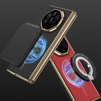 For Huawei Mate XT Ultimate Design GKK Phantom Leather MagSafe Frame Phone Case(Green) - Huawei Cases by GKK | Online Shopping UK | buy2fix