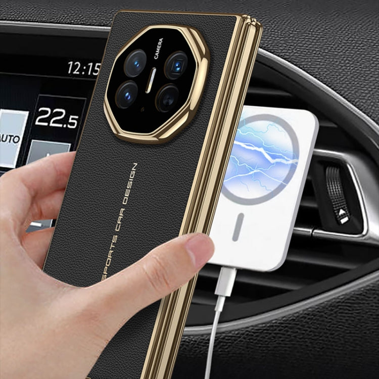 For Huawei Mate XT Ultimate Design GKK Phantom Leather MagSafe Frame Phone Case(Green) - Huawei Cases by GKK | Online Shopping UK | buy2fix