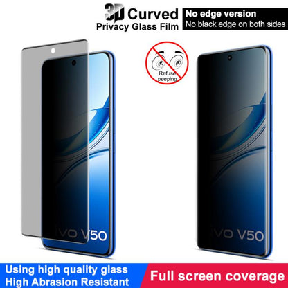 For vivo V50 5G imak No Edge Version 3D Curved Privacy Full Screen Tempered Glass Film - vivo Tempered Glass by imak | Online Shopping UK | buy2fix