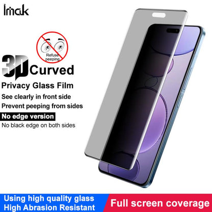 For Xiaomi Civi 5 Pro imak No Edge Version 3D Curved Privacy Full Screen Tempered Glass Film -  by imak | Online Shopping UK | buy2fix