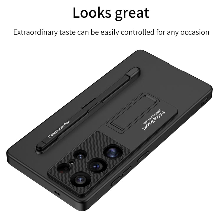 For Samsung Galaxy S25 5G GKK Ultra-thin Holder Phone Case with Pen Slots & Stylus Pen(Green) - Galaxy S25 5G Cases by GKK | Online Shopping UK | buy2fix