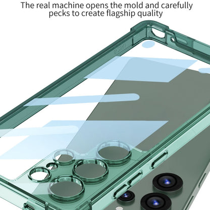 For Samsung Galaxy S25 Ultra 5G GKK Airbag Shockproof Full Coverage Phone Case(Transparent Green) - Galaxy S25 Ultra 5G Cases by GKK | Online Shopping UK | buy2fix