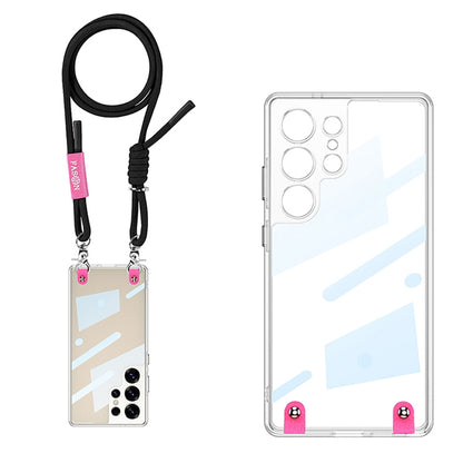 For Samsung Galaxy S25 Ultra 5G GKK Space Series Full Coverage Phone Case with Crossbody Rope(Black) - Galaxy S25 Ultra 5G Cases by GKK | Online Shopping UK | buy2fix