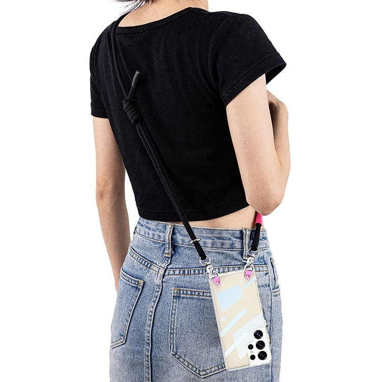 For Samsung Galaxy S25 Ultra 5G GKK Space Series Full Coverage Phone Case with Crossbody Rope(Black) - Galaxy S25 Ultra 5G Cases by GKK | Online Shopping UK | buy2fix