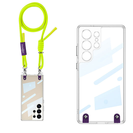For Samsung Galaxy S25 Ultra 5G GKK Space Series Full Coverage Phone Case with Crossbody Rope(Yellow) - Galaxy S25 Ultra 5G Cases by GKK | Online Shopping UK | buy2fix